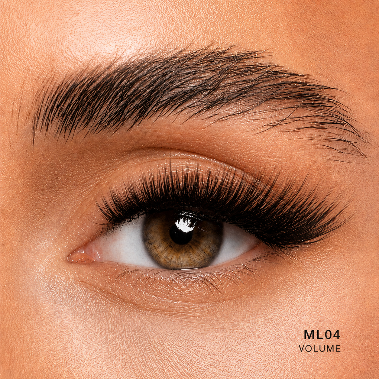 Extensions de cils en grappe sans démarcation