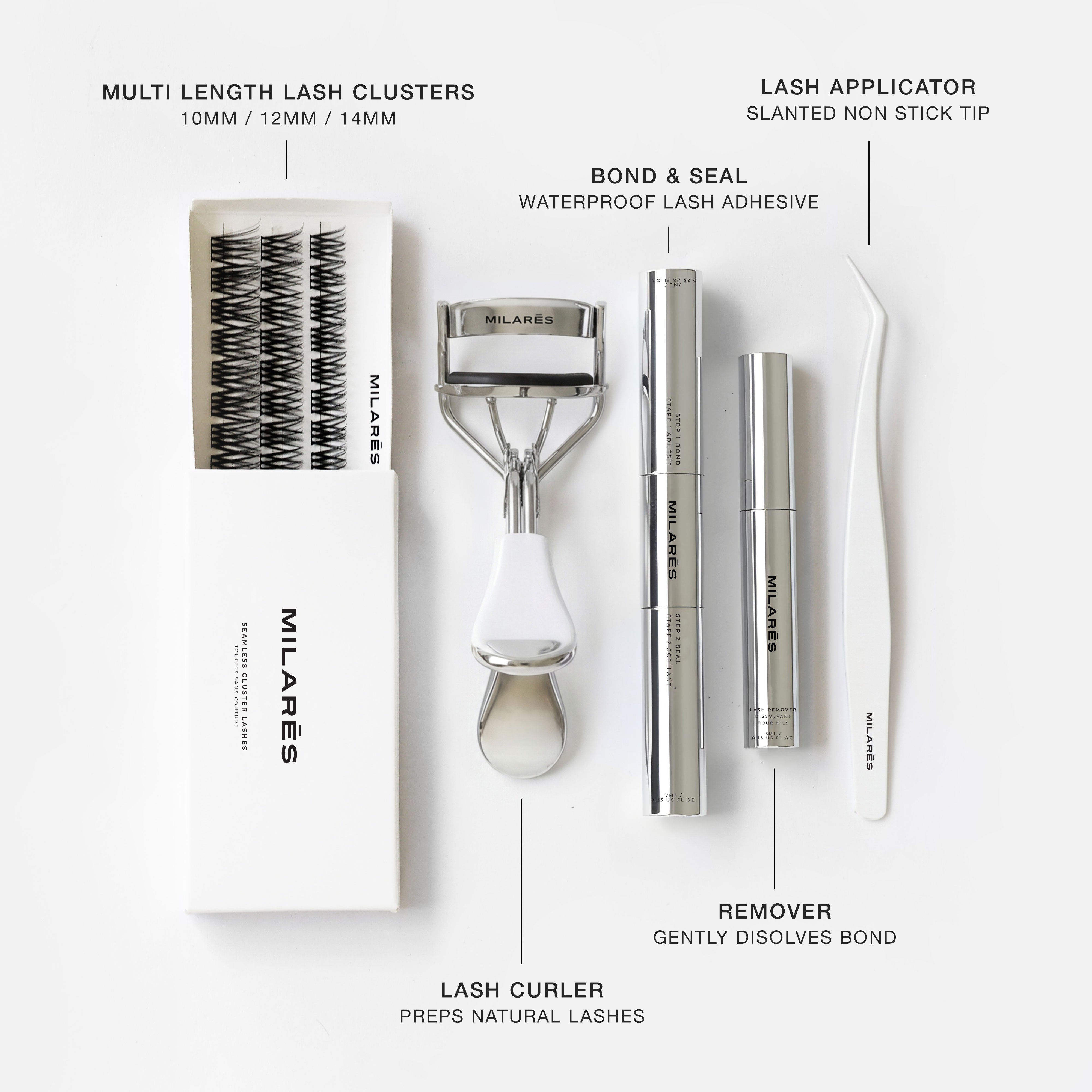 Kit de démarrage de cils en grappe